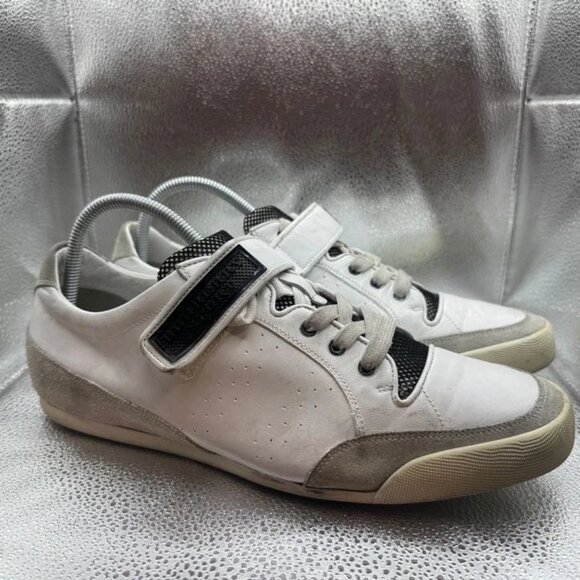 Size EU 45 - Burberry Sport Womens White Low Top Lace-Up Athletic Sneakers - Picture 1 of 9